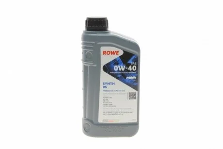 Олива моторна HIGHTEC SYNTH RS SAE 0W-40 (1 L) ROWE 20020-0010-99