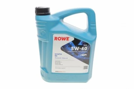 Олива моторна HIGHTEC SYNTH RS SAE 5W-40 (5 L) ROWE 20001-0050-99