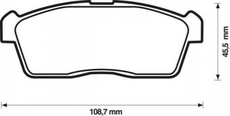 SUZUKI гальмівні колодки передн. Ignis 03-, Subaru Justy, Daihatsu Sirion, Charade Jurid 572471J