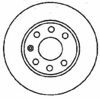 OPEL диск гальмівний передній Astra F,Corsa,Kadett D/E,Vectra A 1.0/1.8 81-00 Jurid 561158JC