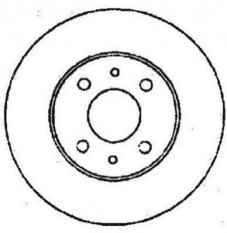 FIAT диск гальмівний передн.Doblo,Bravo, Marea,Alfa Romeo 155,Lancia 96-01 Jurid 561387JC