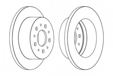 CITROEN диск гальмівний задн.Jumper,Fiat Ducato,Peugeot Boxer 06- Jurid 562526JC