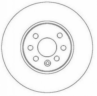 OPEL диск гальмівний передн.вентилір. Astra H,Combo,Meriva 03- Jurid 562278JC