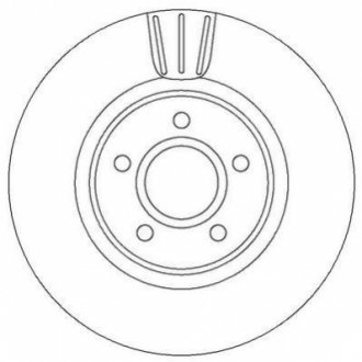 FORD диск гальмівний передн.Focus,C-Max,Volvo C30/70,S40,V50 Jurid 562363JC