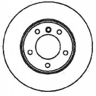 BMW диск гальмівний перед. (вентил.) E36/46 1.6/2.8 (286*22) Jurid 561551JC