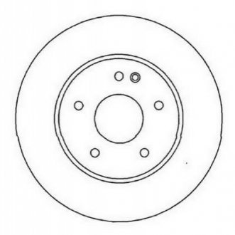DB диск гальмівний перед. (вентил.) W202/203/210 (288*25) Jurid 562013JC