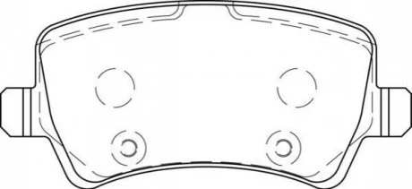 FORD гальмівні колодки задн. Galaxy 06-, Volvo S80, V70 Jurid 573748J