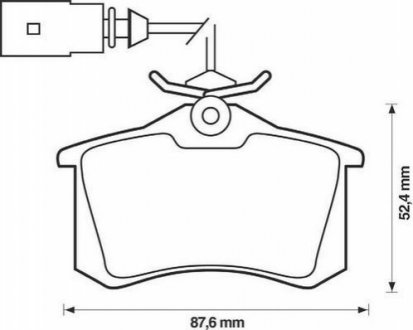 FORD гальмівні колодки задні Galaxy, VW Sharan, SEAT Jurid 573065J