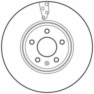 VW диск гальмівний передній (314мм) Audi A4 07-,A5 Jurid 562466JC