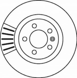VW диск гальмівний передній вентил.(280мм) T4 96- Jurid 562080JC