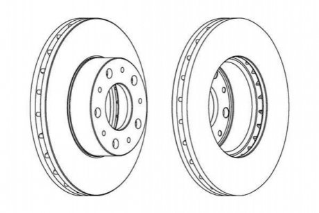 FIAT диск гальмівний передн. Ducato 06- (280*28) Jurid 562468JC