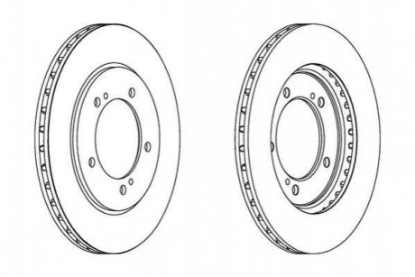 SUZUKI диск гальмівний передн.Grand Vitara 98- Jurid 562445JC
