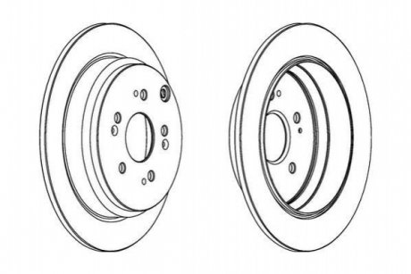 HONDA диск гальмівний задній CR-V III 07- Jurid 562884JC