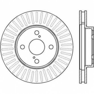 TOYOTA диск гальмівний передн.Corolla 02- Jurid 562414JC