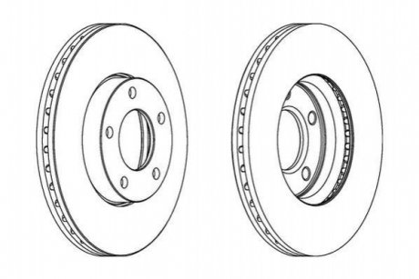 MAZDA диск гальмівний перед.Mazda 3, 5 Jurid 563028JC