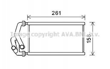 Радіатор обігрівача салону Honda Civic (05-13), CR-V (06-12) AVA AVA COOLING HDA6294