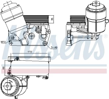 Радіатор охолодження оливи NISSENS 91310