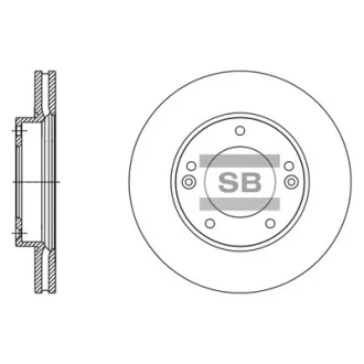 Диск гальмівний Hi-Q (SANGSIN) SD2067