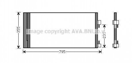 AVA Радіатор кондиціонера RENAULT LAGUNA (2008) 2.0 AVA COOLING RTA5430D