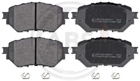 Гальмівні колодки перед. Mazda 3 1.5-2.5 13- A.B.S. 35415