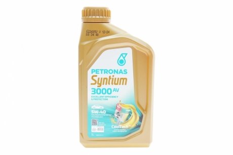 Олива моторна SYNTIUM 3000 AV 5W-40 SN (1L) Petronas 70179E18EU