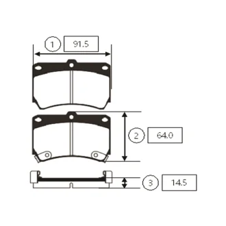 Колодки гальм Mazda 323 C IV (BG), 323 C V (BA), 323 F IV (BG) передн. OLD CKKK-3 (вир-во) CTR GK0509