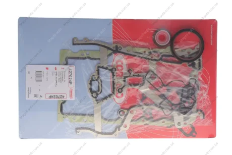 OPEL комплект прокладок нижній частини AGILA, ASTRA G, ASTRA H, CORSA C 1.4 98- CORTECO 427024P