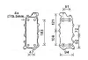 Радіатор масляний MB C-Class (07-), E-Class (09-)/Jeep Grand Cherokee (05-), Commander (06-) 3.0 CDI AVA AVA COOLING MS3685 (фото 1)