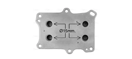 AVA JEEP Оливний радіатор (без корпуса) RENEGADE 1.4 14-, LANCIA, CHRYSLER, FIAT AVA COOLING AL3153