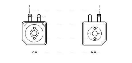AVA VW Масляний радіатор Audi A4/6/8, Passat, Skoda SuperB I 2.5TDI AVA COOLING VN3082