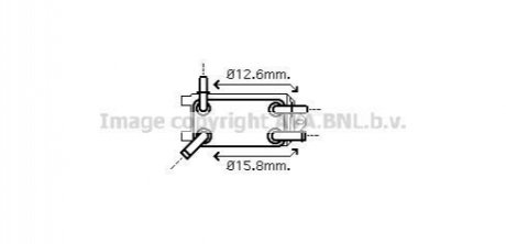 AVA VOLVO масляний радіатор C30/70 II, S40 II, V50 2.4/2.5 06- AVA COOLING VO3135