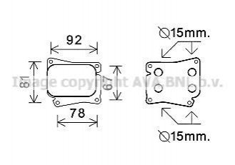 AVA DB Оливний радіатор W203/204/211/212, Sprinter AVA COOLING MS3559