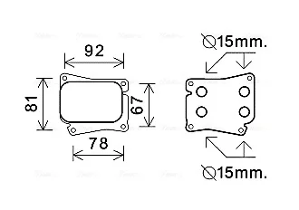 Радіатор масляний MB C-Class (00-), E-Class (02-) 1.8 Kompressor AVA AVA COOLING MS3559