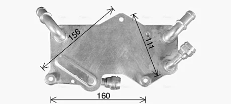 Радіатор масляний КПП Audi A6 (10-), A7 Sportback (10-) AVA AVA COOLING AI3442