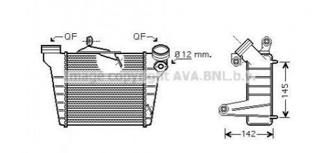 AVA SKODA Інтеркулер FABIA 1.9 00-, VW, SEAT AVA COOLING STA4036