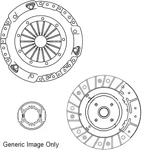 Комплект зчеплення (240mm24z) Nissan X-Trail 2.0 DCi 01-13 NATIONAL CK9864 (фото 1)