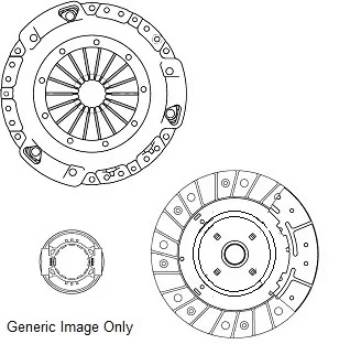 Комплект зчеплення (240mm24z) Nissan X-Trail 2.0 DCi 01-13 NATIONAL CK9864