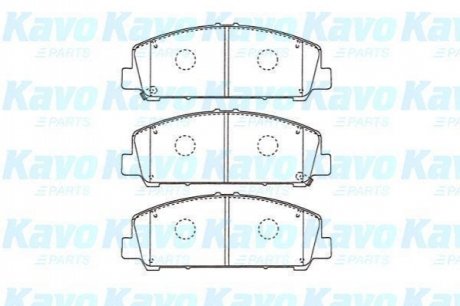 PARTS NISSAN Гальмівні колодки передн. INFINITI QX56 5,5 12- KAVO KBP-6611