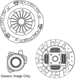 Комплект зчеплення 1.4-1.8 Lacetti 04- (215 mm) NATIONAL CK9859-38 (фото 1)