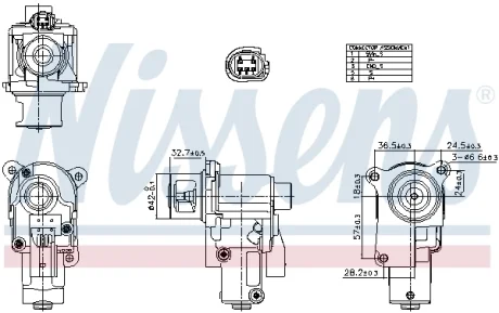 Клапан EGR VW Golf/Jetta 2.0 TDI 05- NISSENS 98552