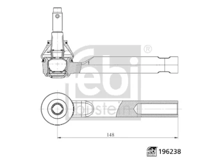 Накінечник тяги FEBI BILSTEIN 196238