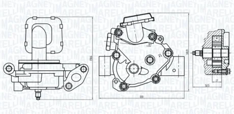 TOYOTA Оливний насос HIGHLANDER 2.4 00-, CAMRY 2.4 01-, RAV 4 II 2.4 03-, RAV 4 III 2.4 05- MAGNETI MARELLI 351516000091
