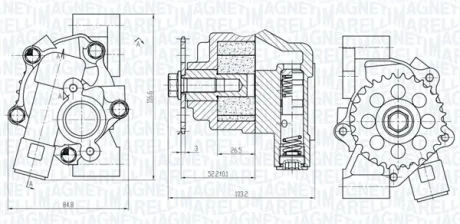 SUZUKI Оливний насос GRAND VITARA I 01-, GRAND VITARA II 05-, VITARA 95- MAGNETI MARELLI 351516000099