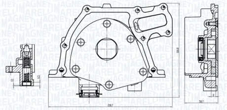 SUZUKI Оливний насос SX4 2.0 DDiS 09-, LANCIA, OPEL, FIAT MAGNETI MARELLI 351516000157