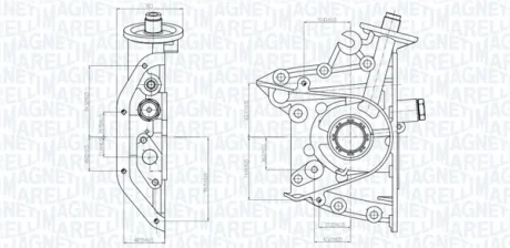 HYUNDAI Оливний насос ACCENT I 94-, ACCENT II 00- MAGNETI MARELLI 351516000113