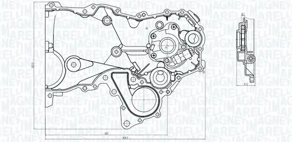 TOYOTA Оливний насос YARIS 99- MAGNETI MARELLI 351516000104 (фото 1)
