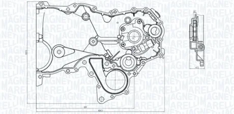 TOYOTA Оливний насос YARIS 99- MAGNETI MARELLI 351516000104