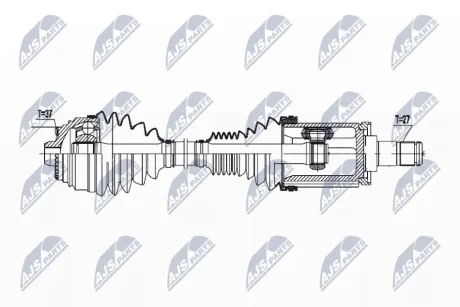 Полуось bmw 5 f90/g30/g31 xdrive 520d,520d mild hybrid, 31608664675 NTY NPW-BM-177