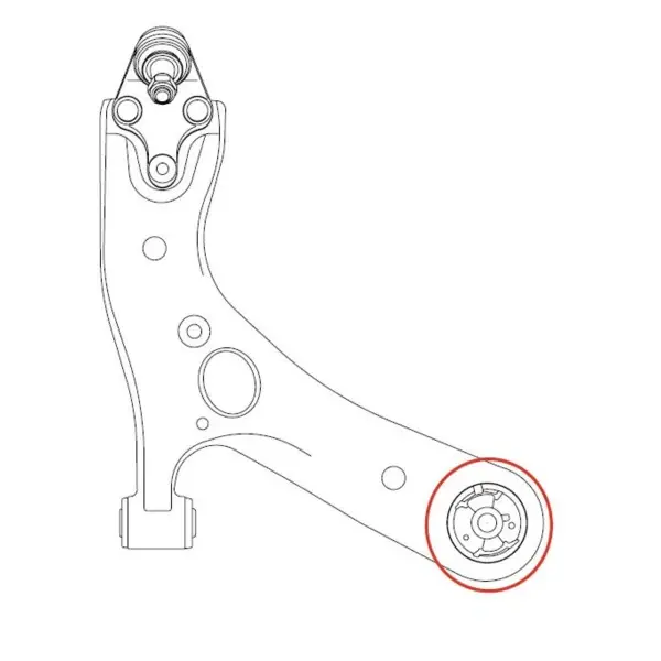 Сайлентблок важеля передня вісь Mitsubishi Lancer 03-13 Outlander 03-07 Chery (вир-во) CTR GV1007 (фото 1)