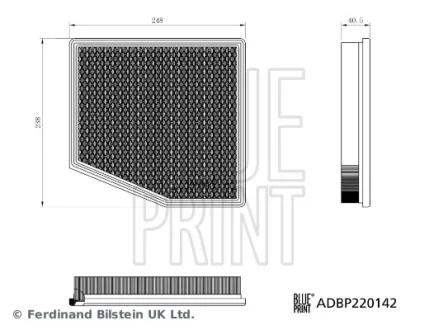 Фільтр повітряний BLUE PRINT ADBP220142